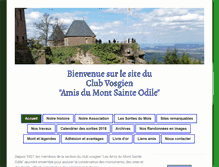 Tablet Screenshot of clubvosgien-amis-mont-sainte-odile.com